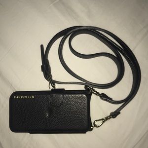 Donna Side Slot Crossbody Bandolier - Black